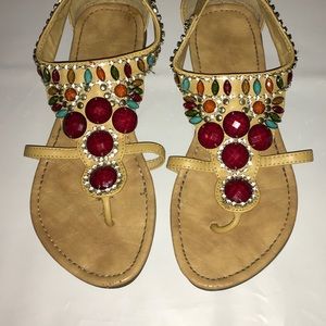 SODA Sandals with rhinestones